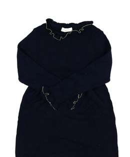 Tmavě modré pletené krátké šaty Primark 