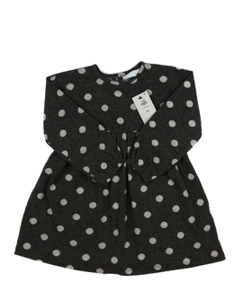 Nové šedé teplejší šaty s kolečky Primark