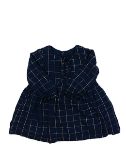 Modré společenské šaty se zlatým vláknem 