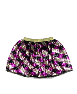 Růžově-zlatá flitrovaná sukně Next