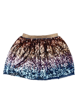 Trojbarevná flitrovaná sukně Next