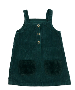 Zelené manšestrové šaty George