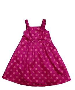 Růžové společenské šaty s kolečky Gap