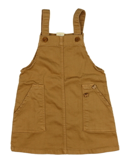 Hnědé riflové šaty 