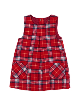 Červené kostkované šaty Nutmeg