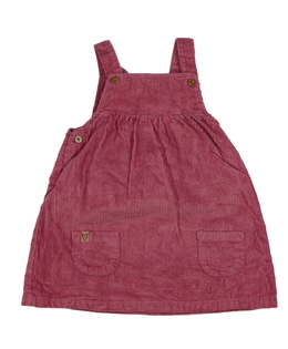 Růžové manšestrové šaty Next