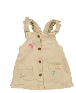 Hnědé riflové šaty s ovocem George