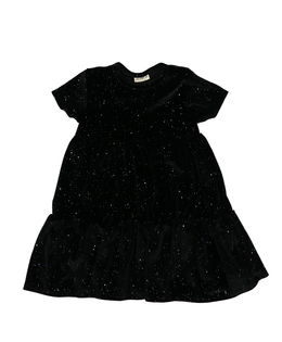 Černé lesklé semišové šaty F&F