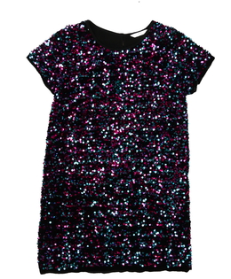 Tmavé flitrované šaty M&S