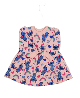 Růžové mikinové šaty Stitch Primark 