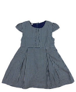 Modré společenské šaty se srdíčky 