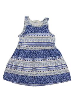 Modré vzorované letní šaty H&M