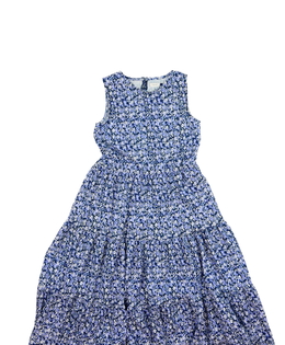 Tmavě modré květinové šaty Next