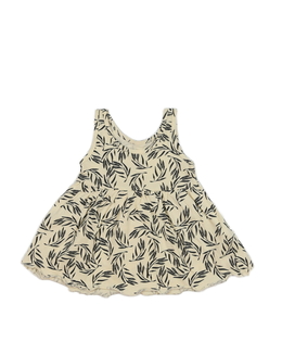Světle hnědé šaty s listy Primark 