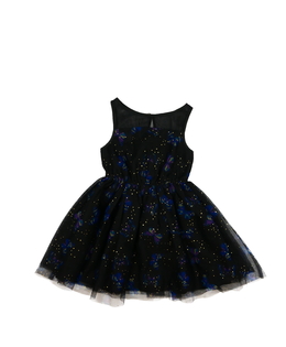 Černé krásné motýlí společenské šaty 