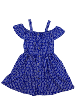 Modré vzdušné šaty s mušlemi Next