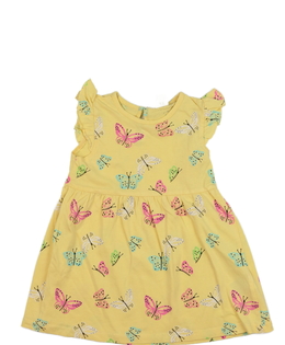 Žluté motýlí šaty H&M