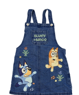 Modré riflové šaty Bluey George