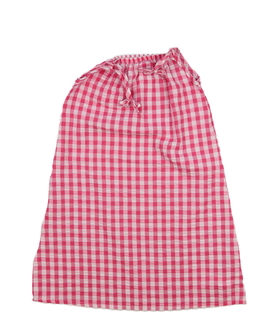 Růžovo-bílé kostkované široké šaty Nutmeg