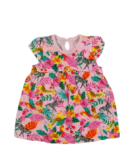 Růžové šaty s obrázky George