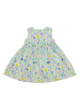 Bílé květinové společenské šaty Bluezoo