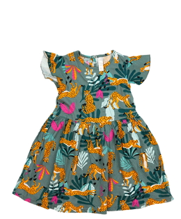 Tmavé šaty se zvířátky 