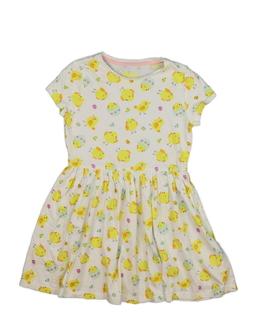 Krémové šaty s ptáčky F&F