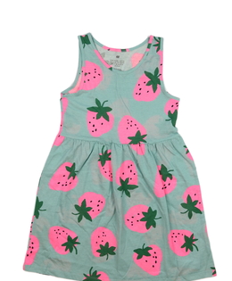 Modré šaty s jahodami H&M