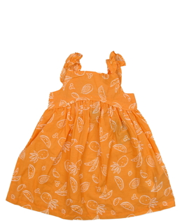 Oranžové vzdušné šaty s ovocem Primark 