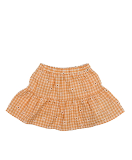 Oranžová květinová sukně Primark 