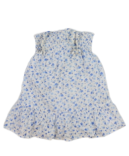 Bílé květinové vzdušné šaty Primark 