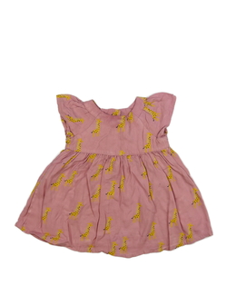 Růžové šaty se žirafami M&S