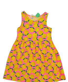 Růžové citronové šaty H&M