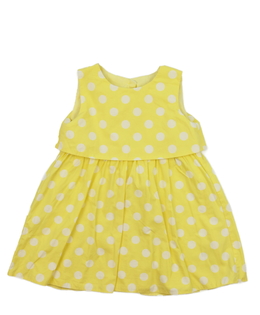 Žluté šaty s kolečky Mothercare