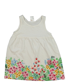 Bílé šaty s květinami H&M