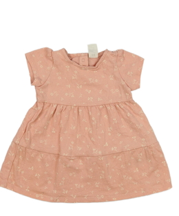 Meruňkové květinové šaty H&M