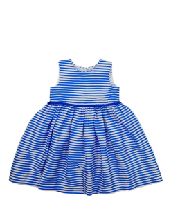 Modro-bílé pruhované společenské šaty Mothercare