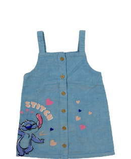 Modré manšestrové šaty Stitch Primark 