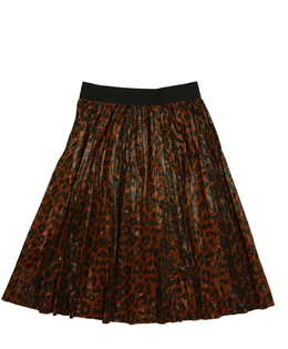 Hnědá vzorovaná sukně River Island 
