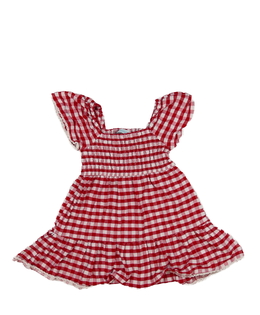Kostkované šaty s prošívaným živůtkem Primark 