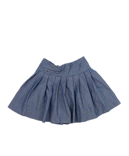 Modrá kostkovaná sukně Zara