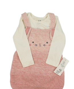 Nové růžové šaty a bílé body F&F