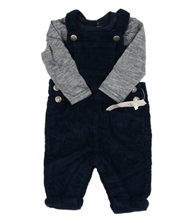 Nové tmavě modré lacláče a triko Nutmeg