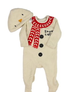 Hnědý teplý overal a čepička George