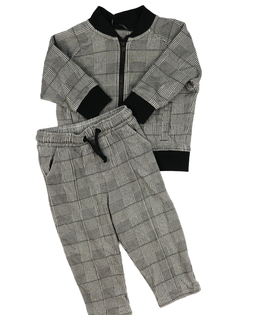 Černo-bílá pruhovaná teplákovka Next