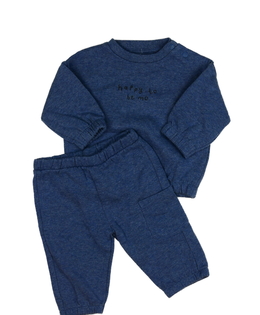 Modrá melírovaná teplákovka F&F