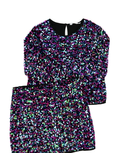 Flitrovaný společenský set triko a sukně M&S