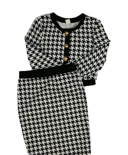 Společenský crop top a sukně 