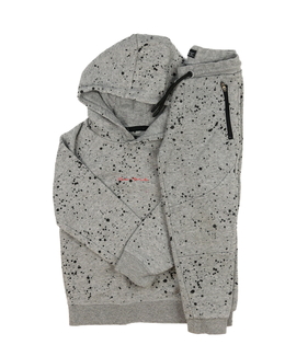 Šedá vzorovaná teplákovka 