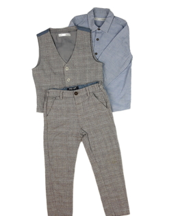 Společenský set - košile, vesta a kalhoty Next